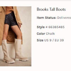 PRICE DROP!!!!! FREE PEOPLE - BROOKS TALL BOOTS - TOO SMALL FOR ME - NEVER  WORN